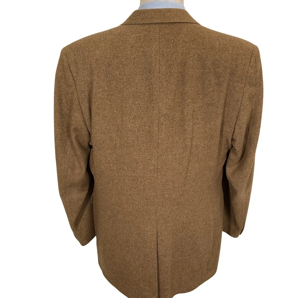 Jos A Bank Blazer Men 43L Tan Camel‎ Hair Luxury Classic Career Neutral VTG
